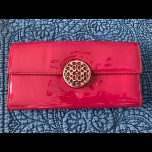 Like new hot pink patent leather coach wallet